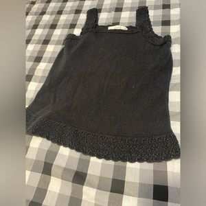 NWOT Loft Black Knit Tank Top